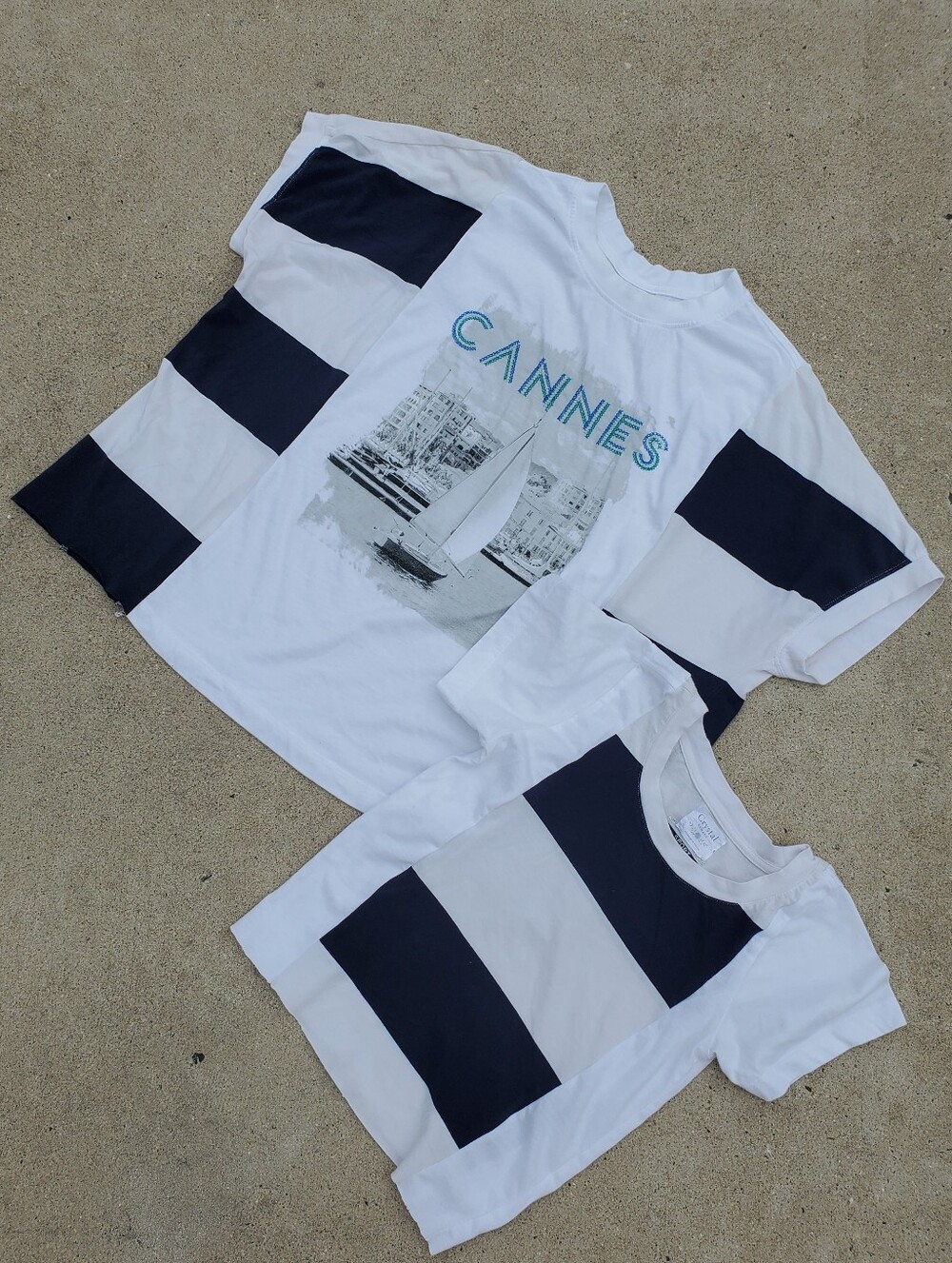 Upcycled- French Coast Mommy & Me Matching Tees
